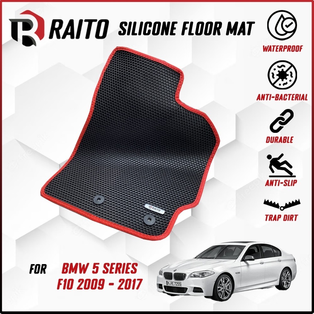RAITO MAT BMW 5 Series F10 2009 - 2017 พรมปูพื้นรถยนต์พรม Customised พรมรถยนต์ Kereta พรม