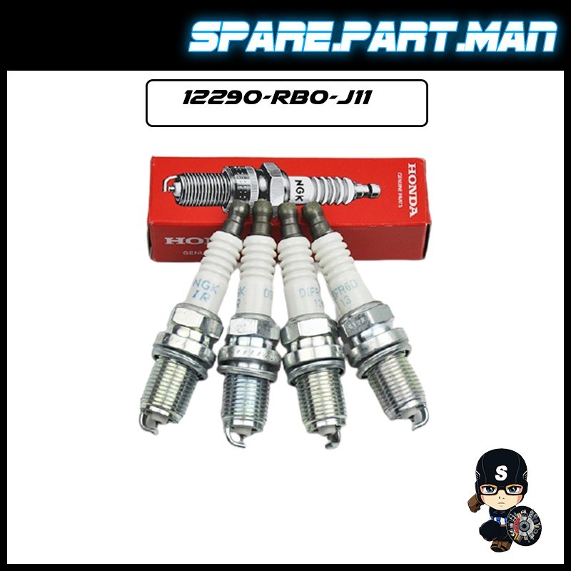 HONDA JAZZ & CITY 2014-2018 DIFR6D13 12290-RB0-J11 NGK IRIDIUM SPARK PLUG (4 ชิ้น) SPM