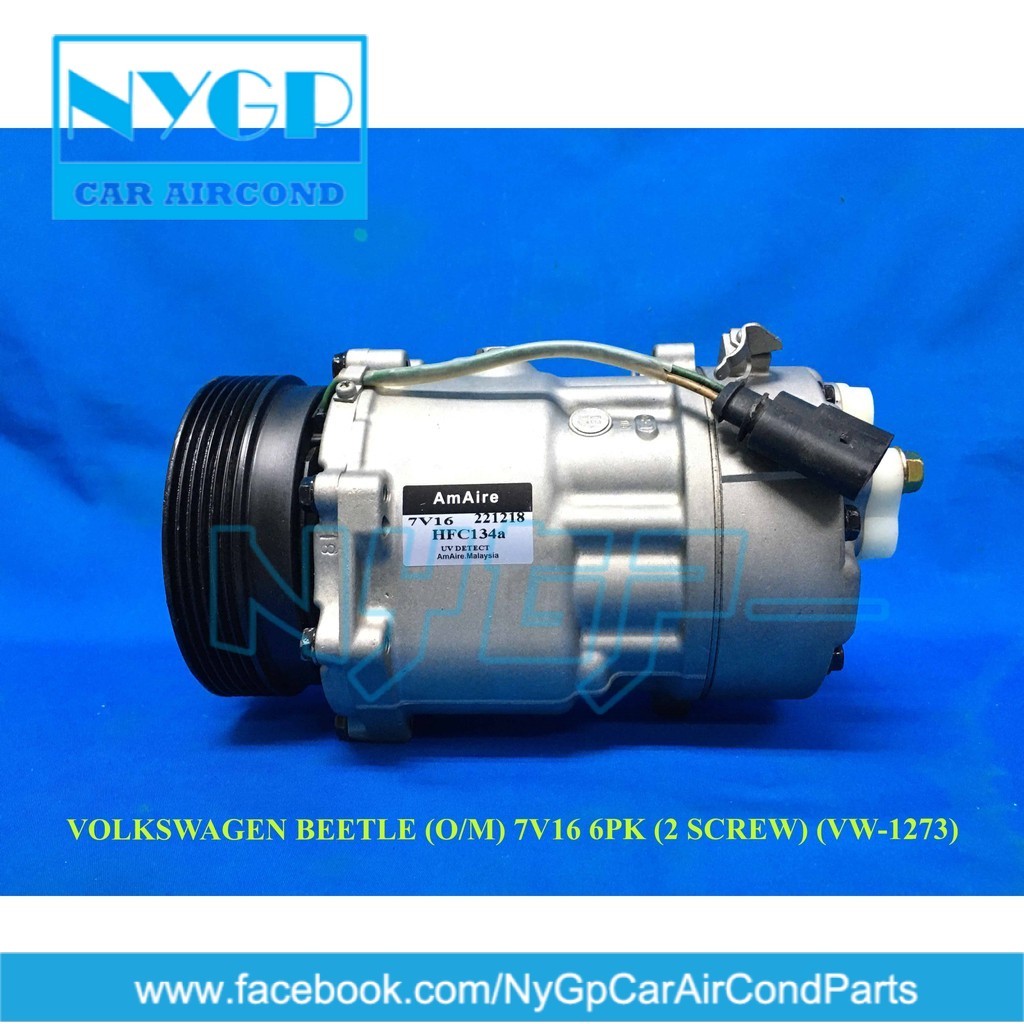 VOLKSWAGEN BEETLE 2003 (O/M) 7V16 6PK (2 SCREW) เครื่องอัดอากาศ NYGP