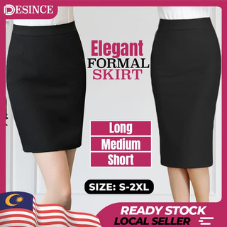 🇲🇾DESINCE Long Medium Short Women Skirt Elegant OL Formal Office Skirt Bottom Business Work Wanita Pakaian Kemeja WP 086
