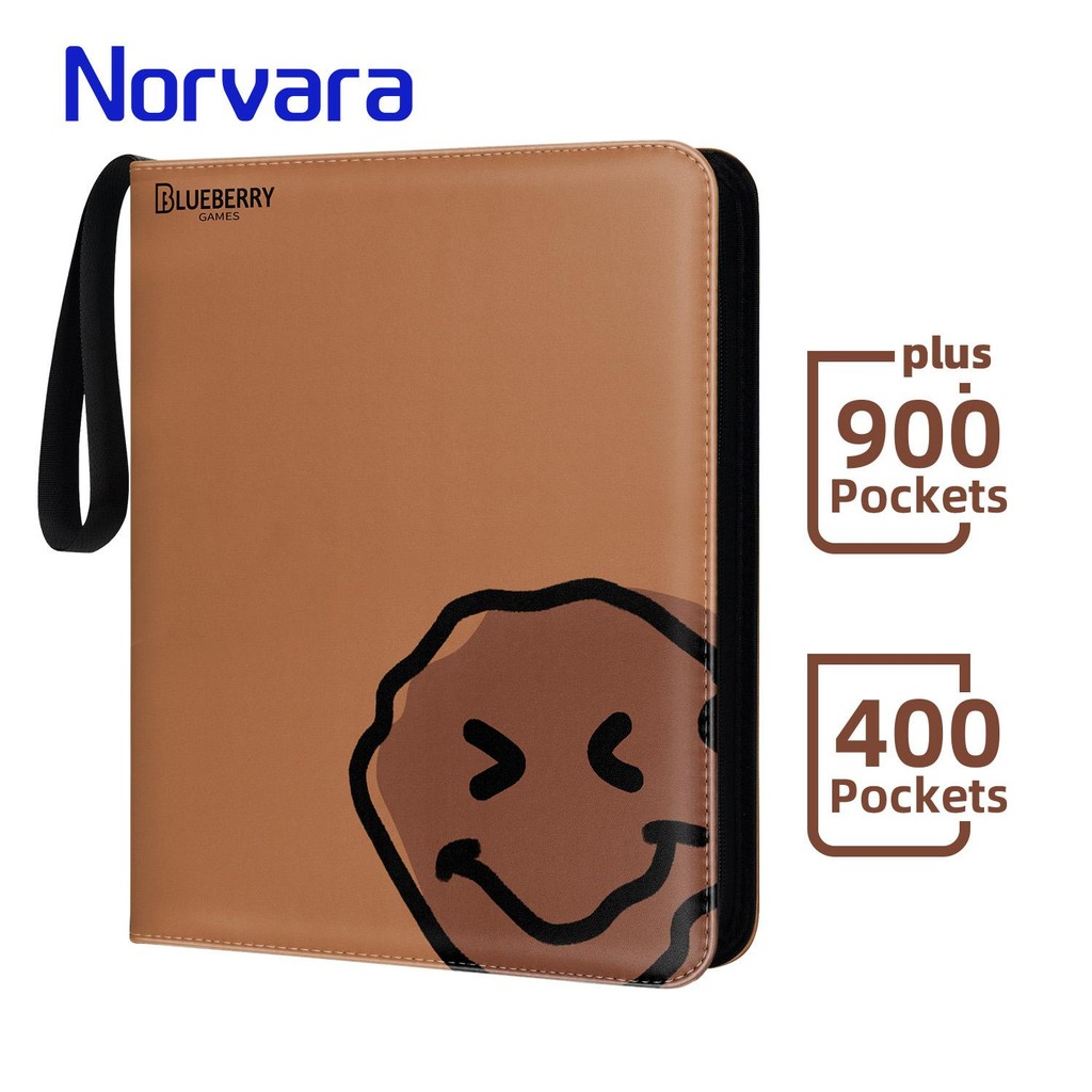 BERYFAM Toploader Binder อัลบั้ม 240 Pocket Trading การ์ดหนัง Lomo Card Blueberry Series