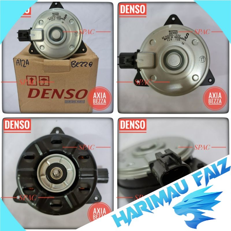 HF DENSO มอเตอร์พัดลมหม้อน้ํา 168000-1030 Axia Bezza Myvi New D20N Alza หม้อน้ําระบายความร้อน (16800