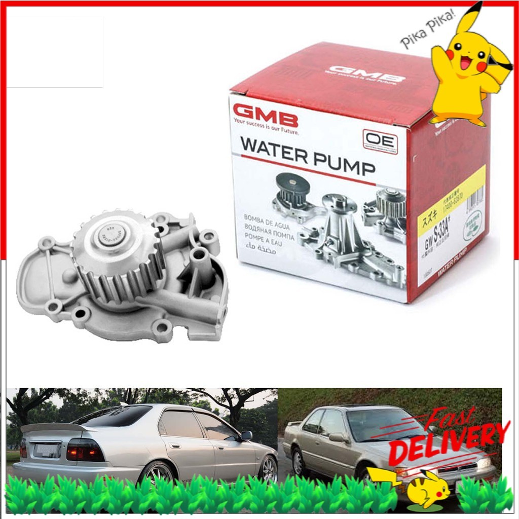 GMB ปั๊มน้ํา HONDA ACCORD 2.0 2.2 1990-2002 SM4 SV4 S84 S86 (GWHO-28A) PKC