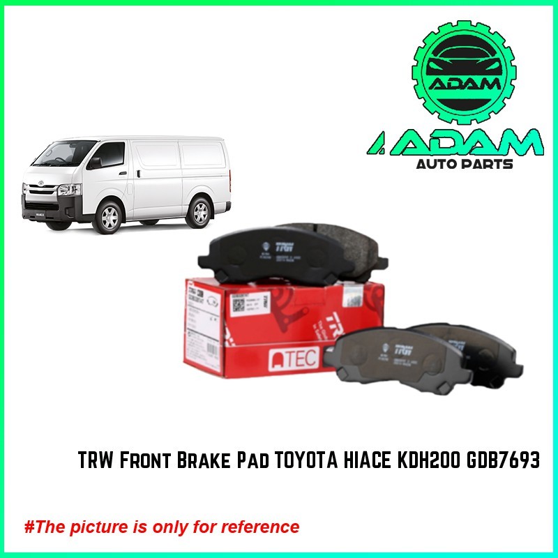 ผ้าเบรคหน้า TRW TOYOTA HIACE KDH200 GDB7693