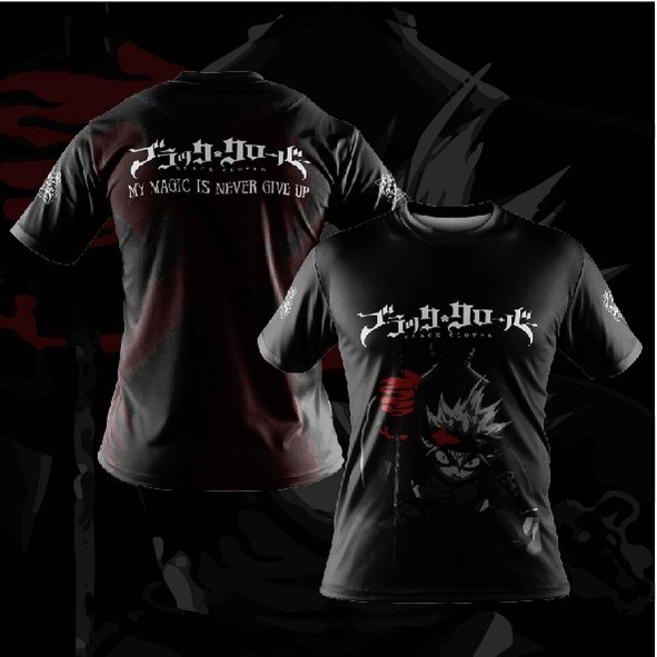 BAJU MIKA BC2 - 4ST4 DEMON BLACK CLOVER KENE JERSEY