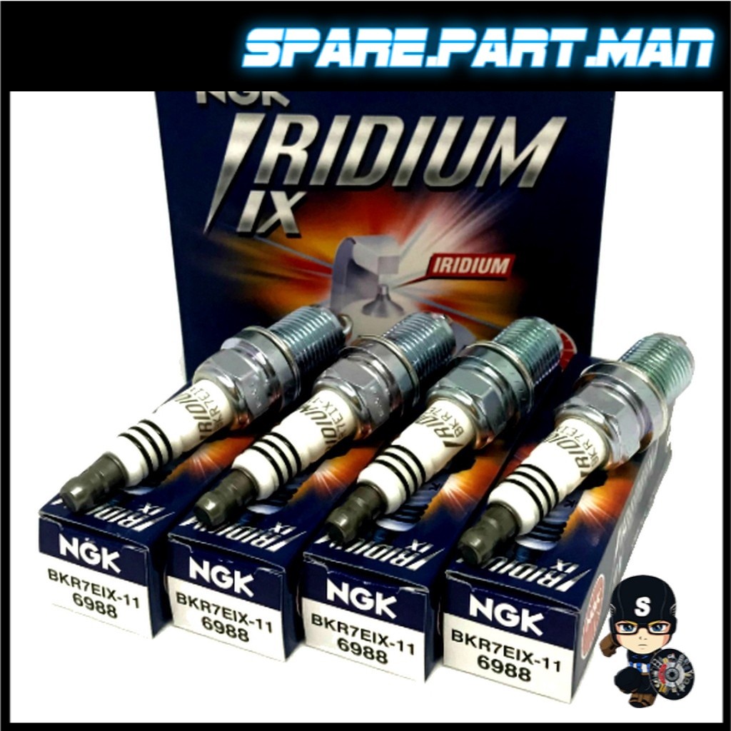 *NGK IRIDIUM IX SPARK PLUG BKR7EIX-11 (เฉพาะสําหรับ 4 ชิ้น)