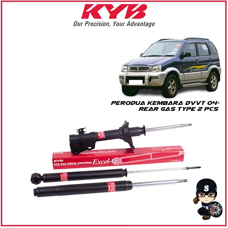 KAYABA Perodua Kembara DVVT 04- โช้คอัพ KYB (Kayaba) แก๊สหลังประเภท 2 ชิ้น SPM