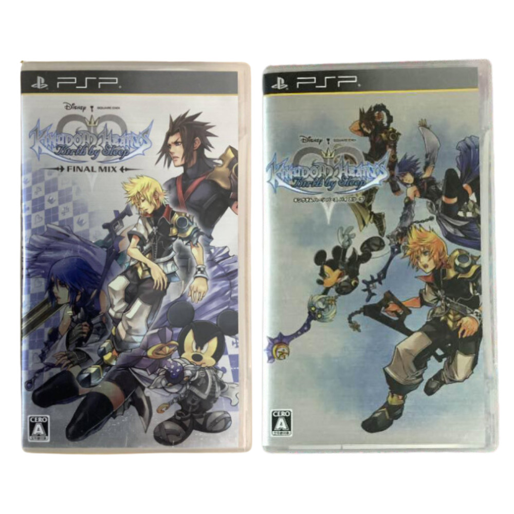 Sony PSP Video Games Kingdom Hearts Birth by Sleep & Final Mix Set Japan
