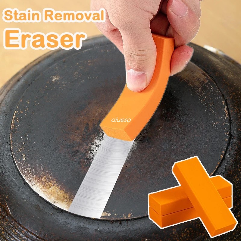 1 Pc Easy Limescale ยางลบครัวเรือนครัวทําความสะอาดเครื่องมือห้องครัวห้องน้ําสนิมแปรงห้องน้ํากระจก Ru