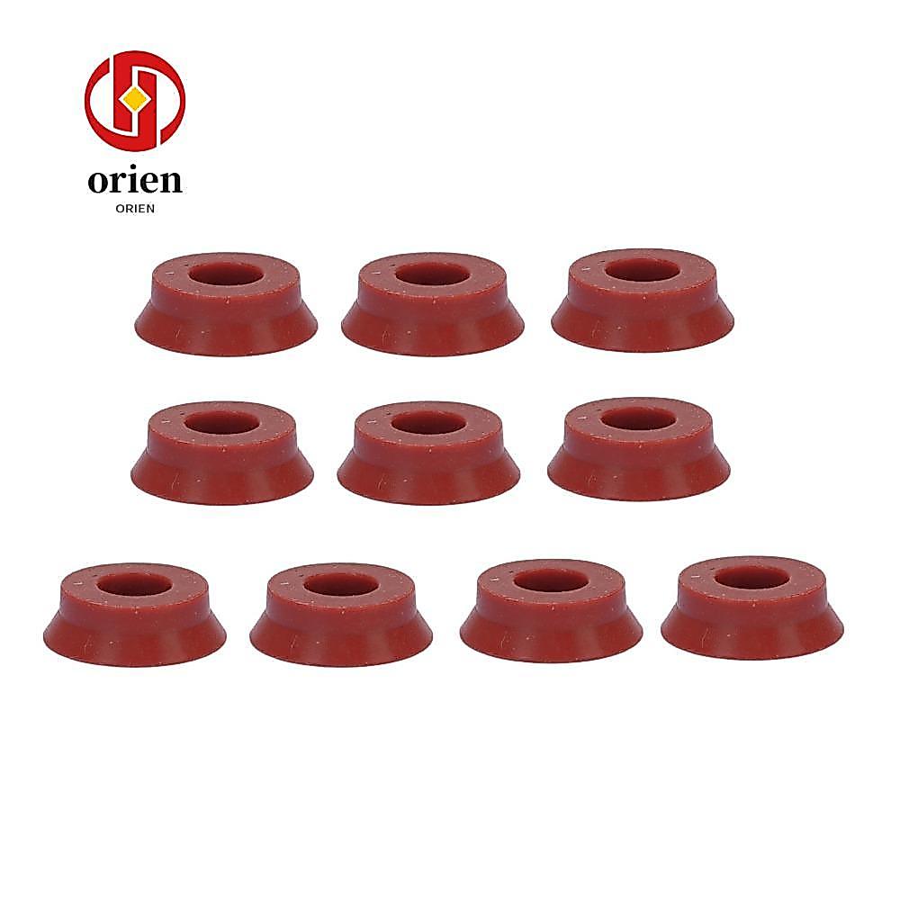ORIEN 10PCS กาแฟปะเก็นซีล,รั่วซิลิโคนกาแฟเครื่องซักผ้า,กันน้ําสีแดงเครื่องชงกาแฟซิลิโคนซีลสําหรับ Ju