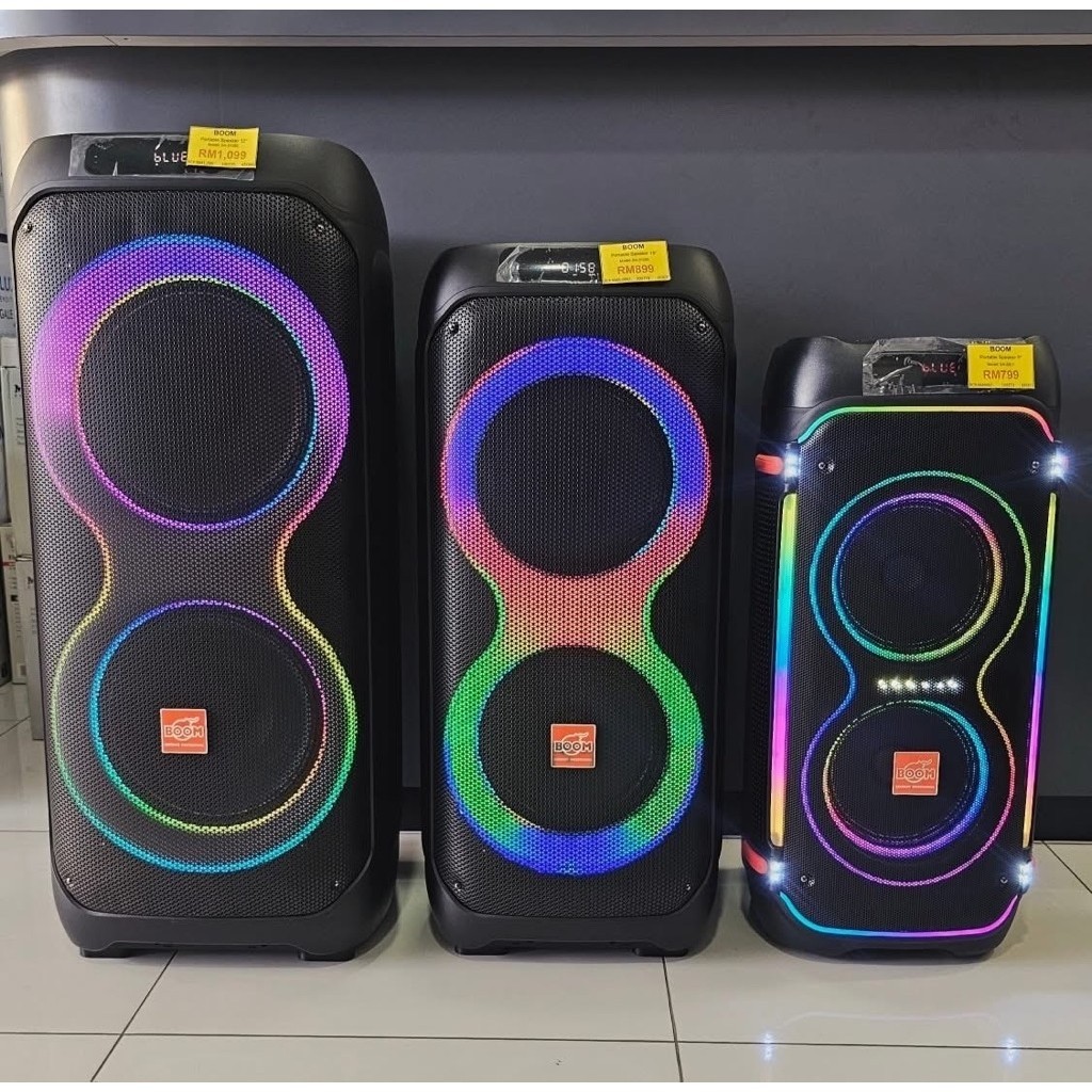 BOOM BUILD IN AMP SPEAKER DOUBLE 8/10/12