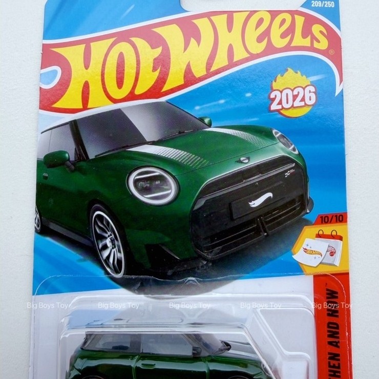 Hot Wheels 2026 Mini JCW Electric Ocean Wave Green (209/250) แล้วแล้วตอนนี้ 10/10