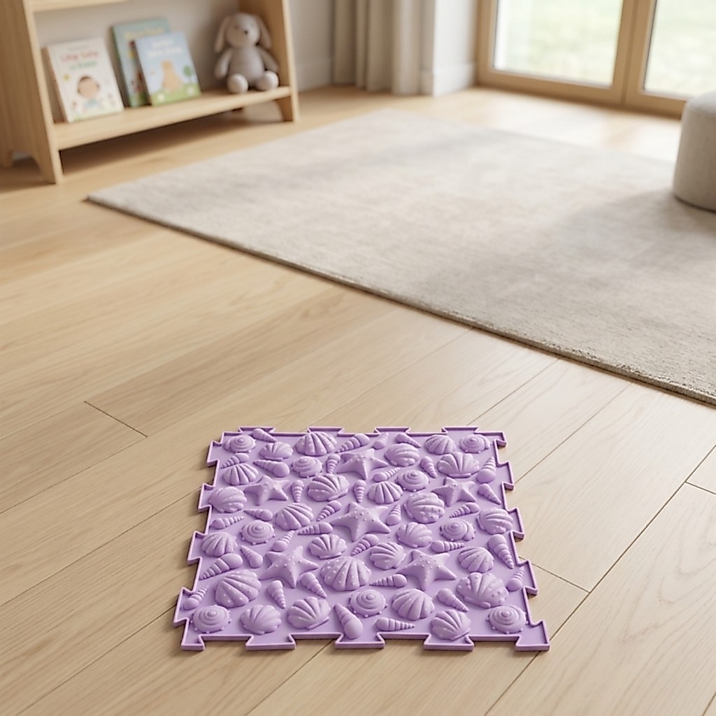 Sensory Stepping Mat Tactile Sensory Puzzle Play Mat ทําความสะอาดง่ายในร่มสําหรับเด็ก, Playroom, ห้อ