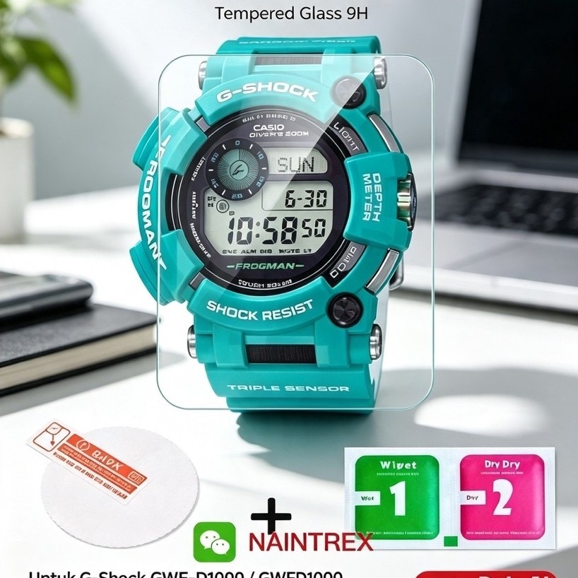 🇲🇾 กระจกนิรภัยสําหรับ GWF-D1000 / GWFD1000 ป้องกัน LCD สําหรับนาฬิกา Casio