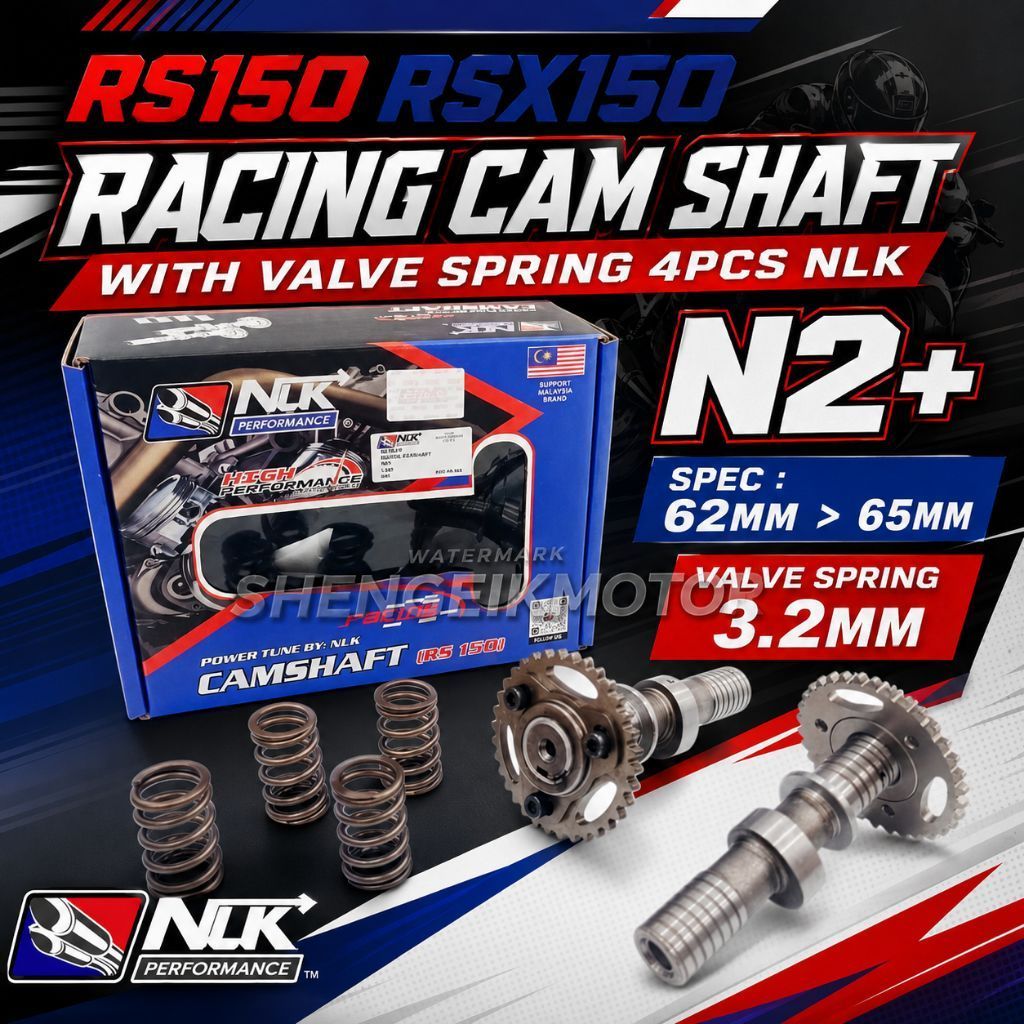 RSX150 RS150 RACING CAM SHAFT N1 N2 N3 CAM SHAFT RS150 NLK PERFORMANCE