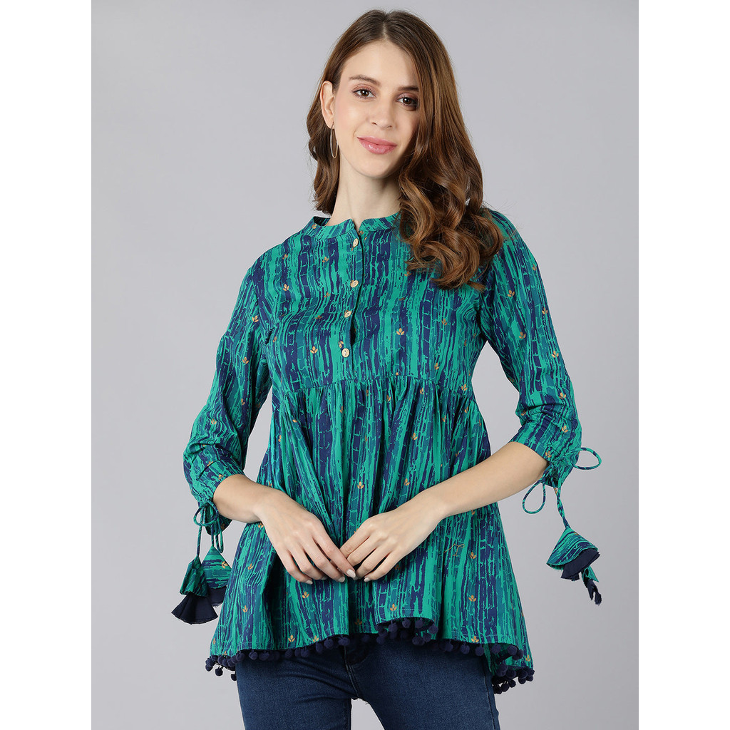 Kurti ผู้หญิงอินเดีย Kurtis Top Saree Sari Punjabi ชุด Kurti UD329885APTP