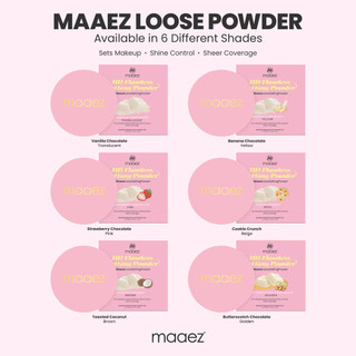 Maaez - Bedak Tetapan Mekap HD Tanpa Cela (Bedak Tabur) | HD Flawless Setting Powder (Loose Powder)