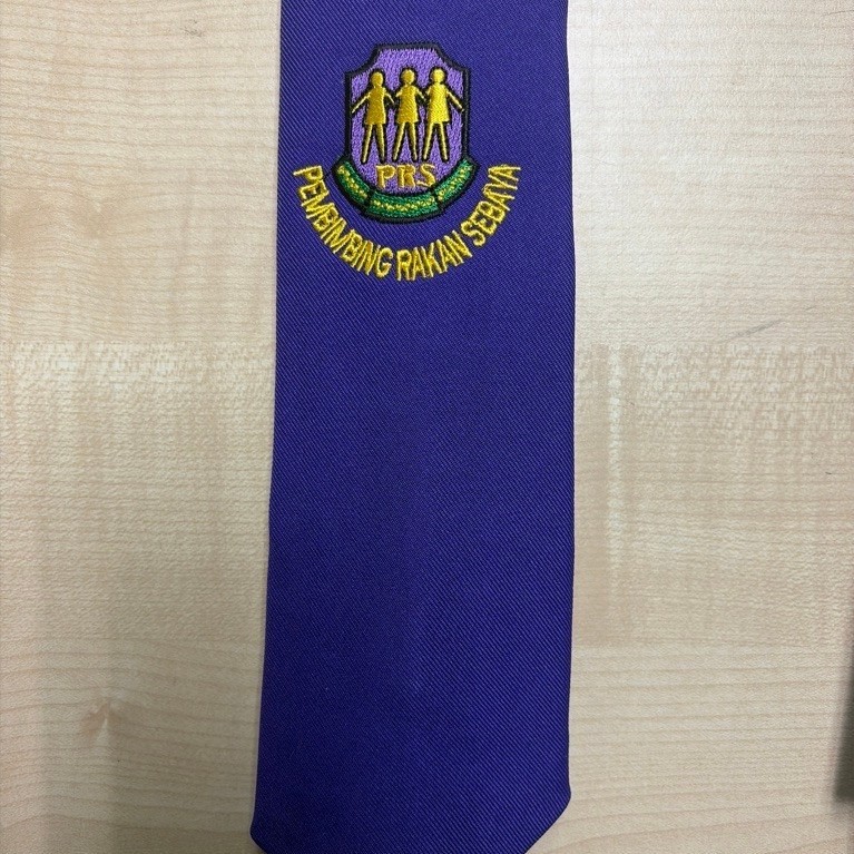 Tali Leher PRS Ikat Sendiri (โลโก้อิสลาม) Sek Ren Sek Men เนคไท PRS Tie Sekolah PRS สําหรับนักเรียนช