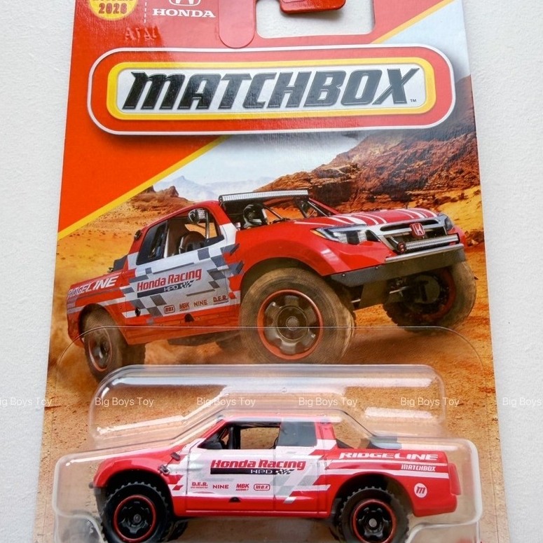 Matchbox 2026 MBX 2015 Honda Ridgeline (Honda Racing HPD) – 1:64 รถเหล็ก (20/125)