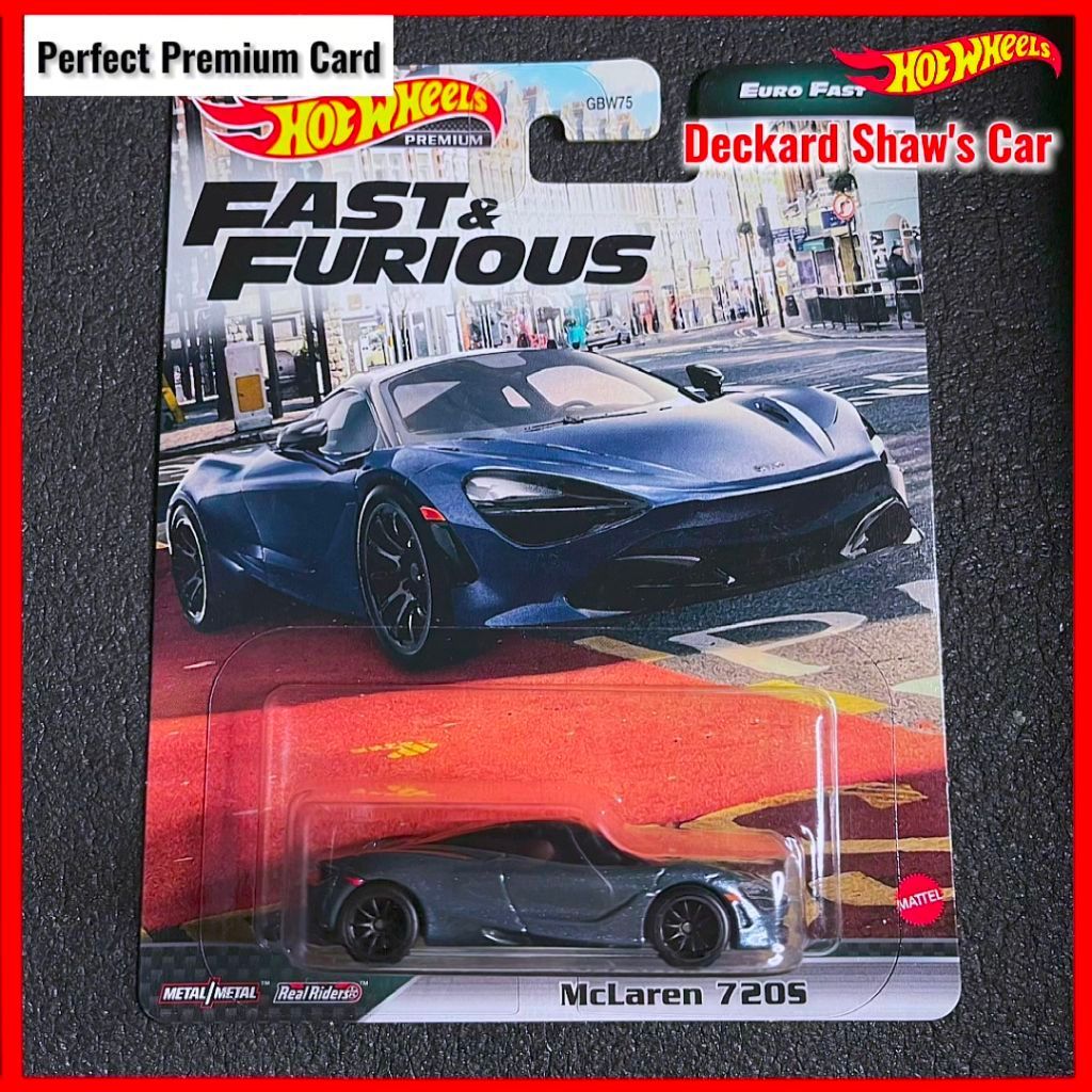 Hot Wheels Mclaren 720S Fast & Furious Euro Fast Kereta Hobbs & Shaw โมเดลรถเหล็ก Fast and Furious ส