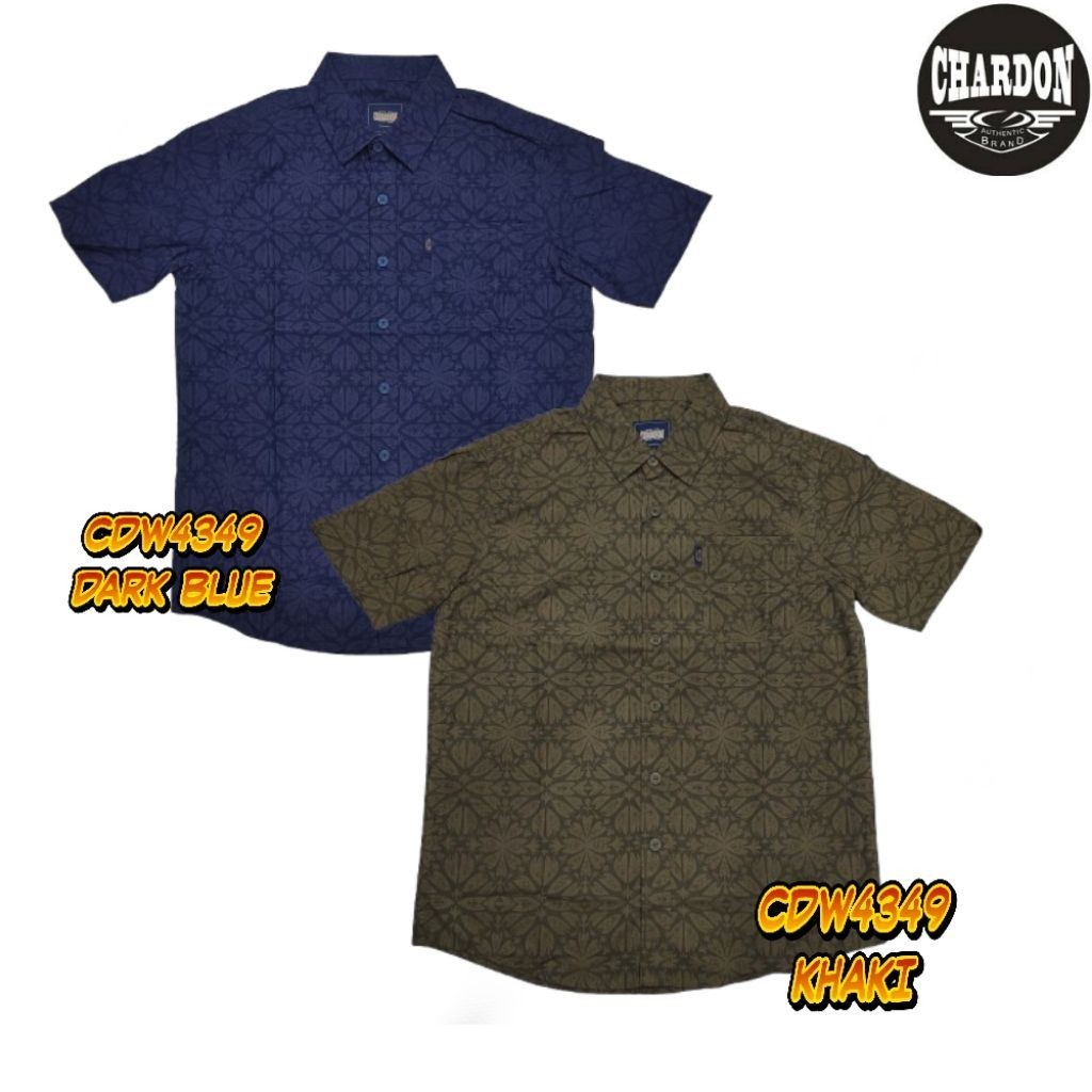 CHARDON Paunthentic 100% Cotton Streachable Men KEMEJA BERKOLAR CDW4349