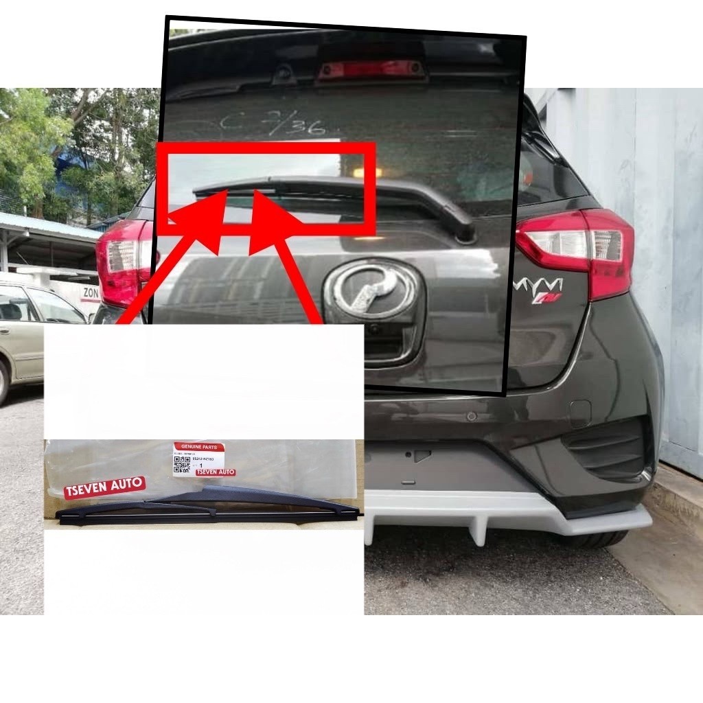MYVI 2018> D20N D51A ECO DCVT AXIA KELISA ARUZ 12 INCHI REAR WIPER BLADE BELAKANG 85242-BZ160L