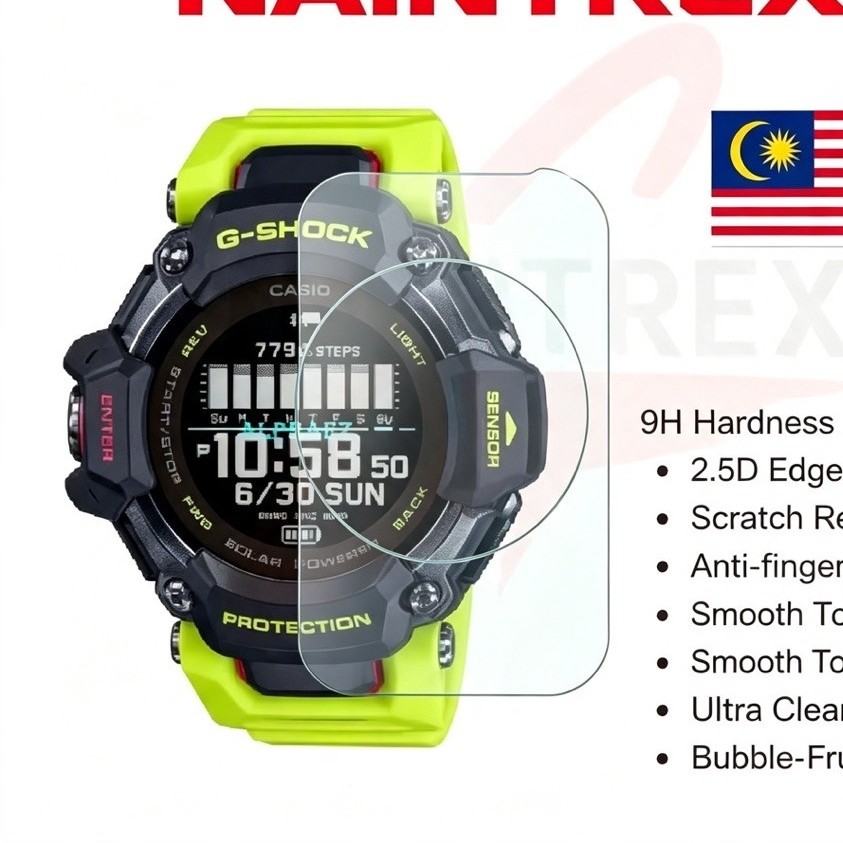 กระจกนิรภัยสําหรับ Casio G-Shock GBDH2000 / GBD-H2000-1A9 9H นาฬิกาป้องกันหน้าจอ