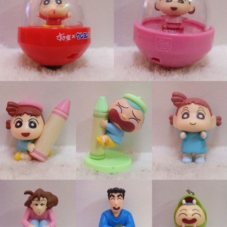 Prelove Mini Figure MF74 Crayon Shin-chan, Shinnosuke Nohara, Nene, Misae Nohara, Hiroshi NoharaGree
