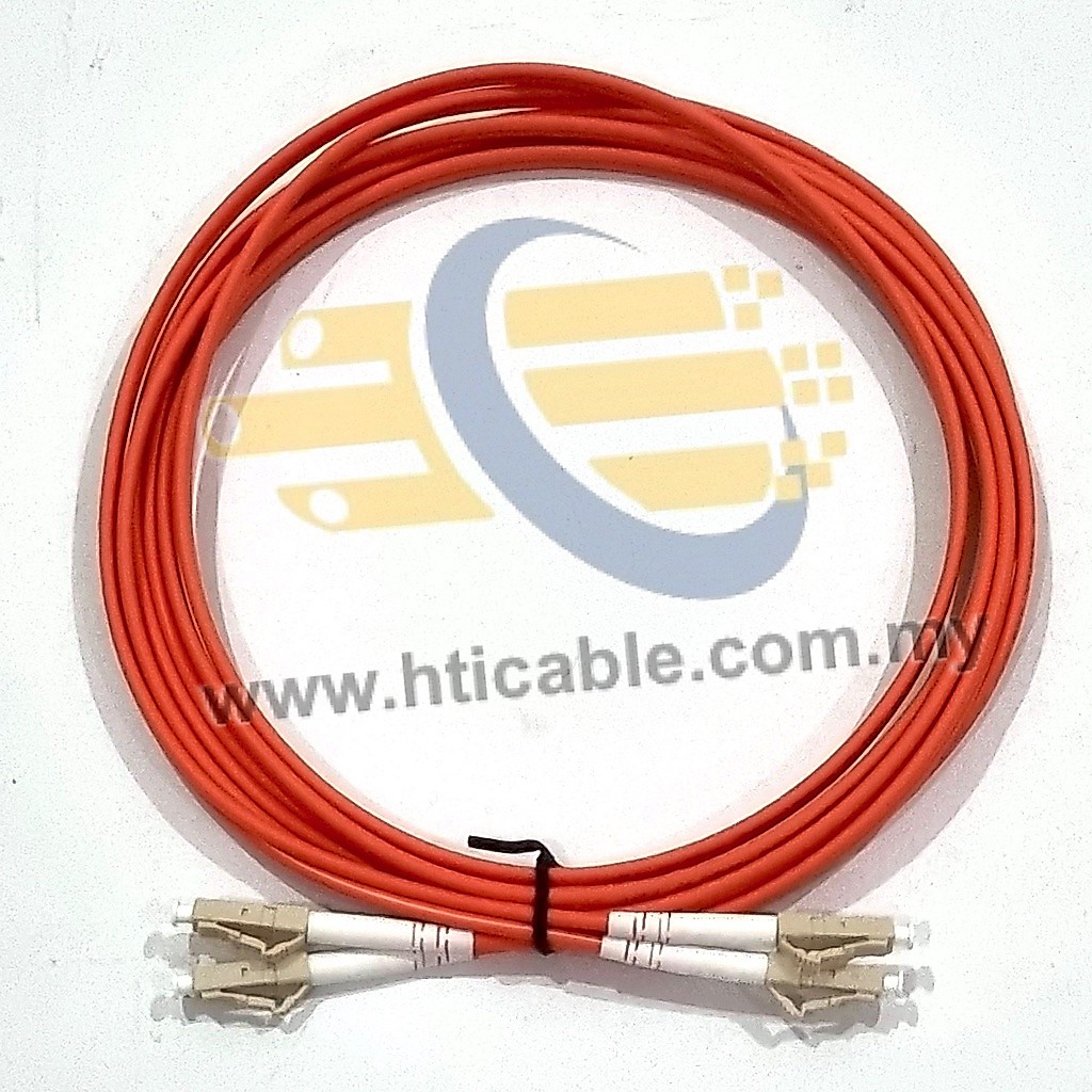 3m (10ft) LC UPC to LC UPC Duplex OM2 Multi Mode Multimode PVC 2.0mm สายแพทช์ไฟเบอร์ออปติก