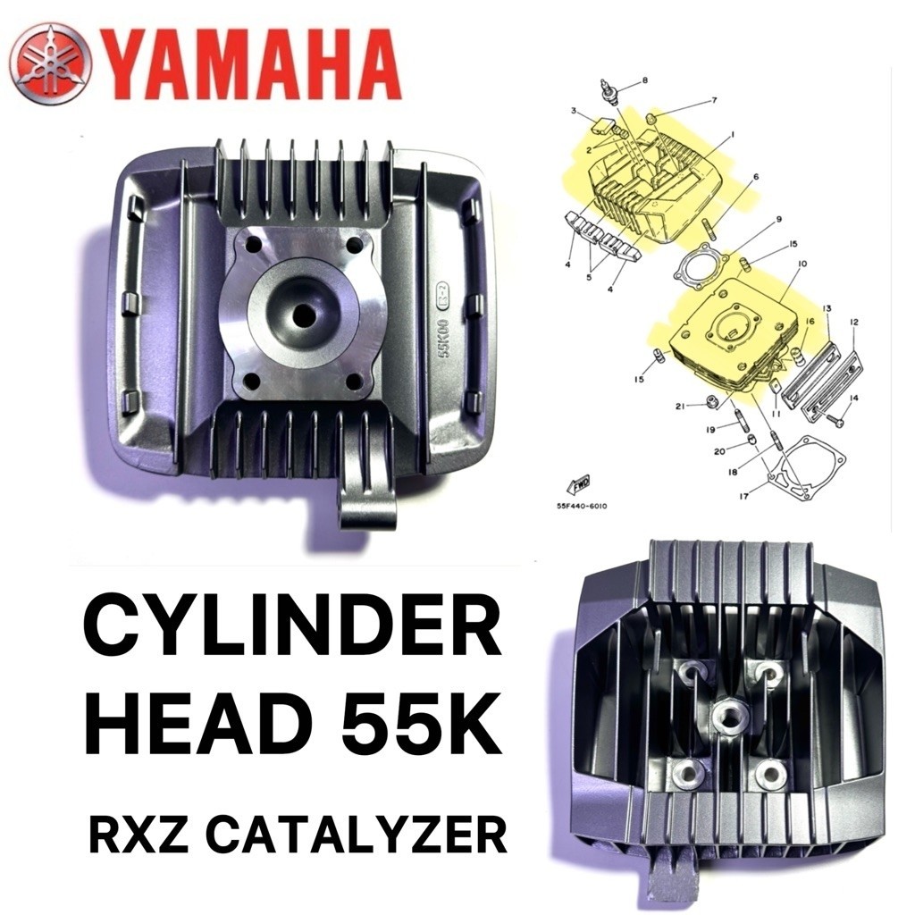 RXZ HEAD CYLINDER YAMAHA CYLINDER HEAD Y1 YAMAHA