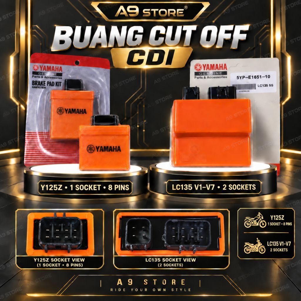 Yamaha LC135 V1-V7 Y125Z Y125 Racing Cdi Unit Buang Cut Off มอเตอร์ประสิทธิภาพสูง