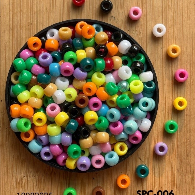 RM3.00/100 ชิ้น - SPC-006 - Manik - Bead - 6 mm x 9 mm (Saiz Lubang = 3 mm)