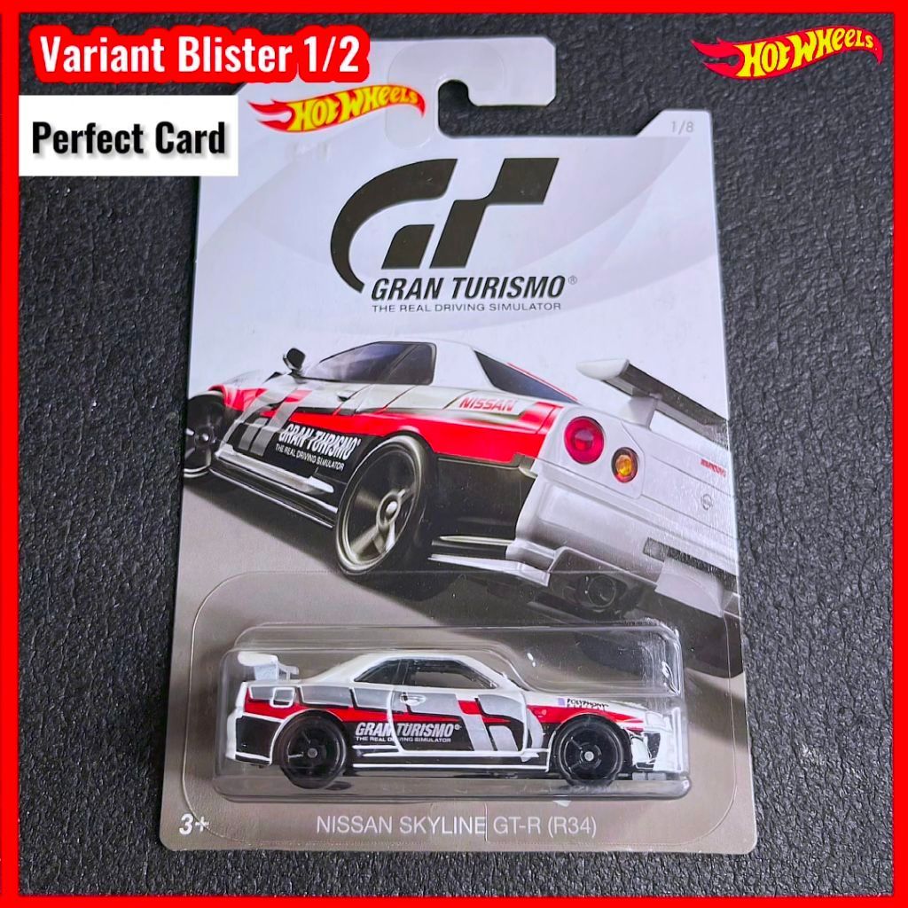 Hot Wheels Nissan Skyline GT-R R34 Gran Turismo 2018 [Variant Blister] Hotwheels Nissan GTR R34 JDM 
