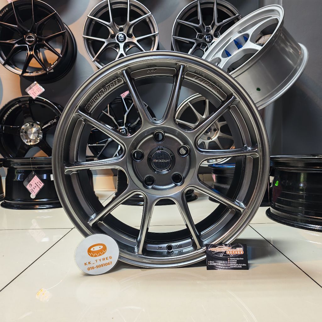 [1PC] ขอบสปอร์ต 17 นิ้ว TC105X 17X7.5JJ ET40 5H113 HYPER BLACK