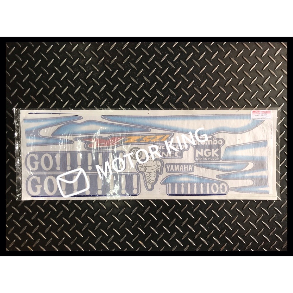 ชุดสติกเกอร์ลาย Yamaha 125 125ZR 125ZR (7) Biru GO GO BLUE OEM / MORITAKA Y125 Y125Z Y125ZR