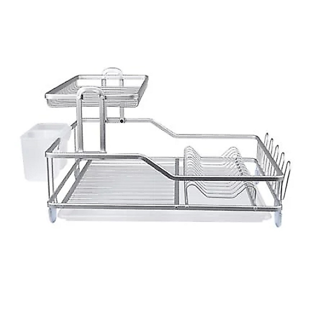 ALUMINIUM D 7 RACK แผ่นล้างจาน 2TIER TRAY SAKURA 35X55X28CM