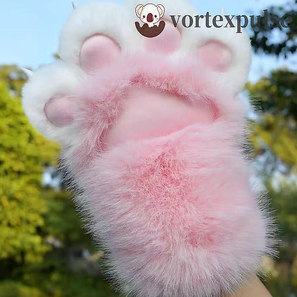 VORTEXPULSE Beast Claw ถุงมือ, Furry Thicken คอสเพลย์เครื่องแต่งกายถุงมือ,การ์ตูน Warm COSPLAY Props