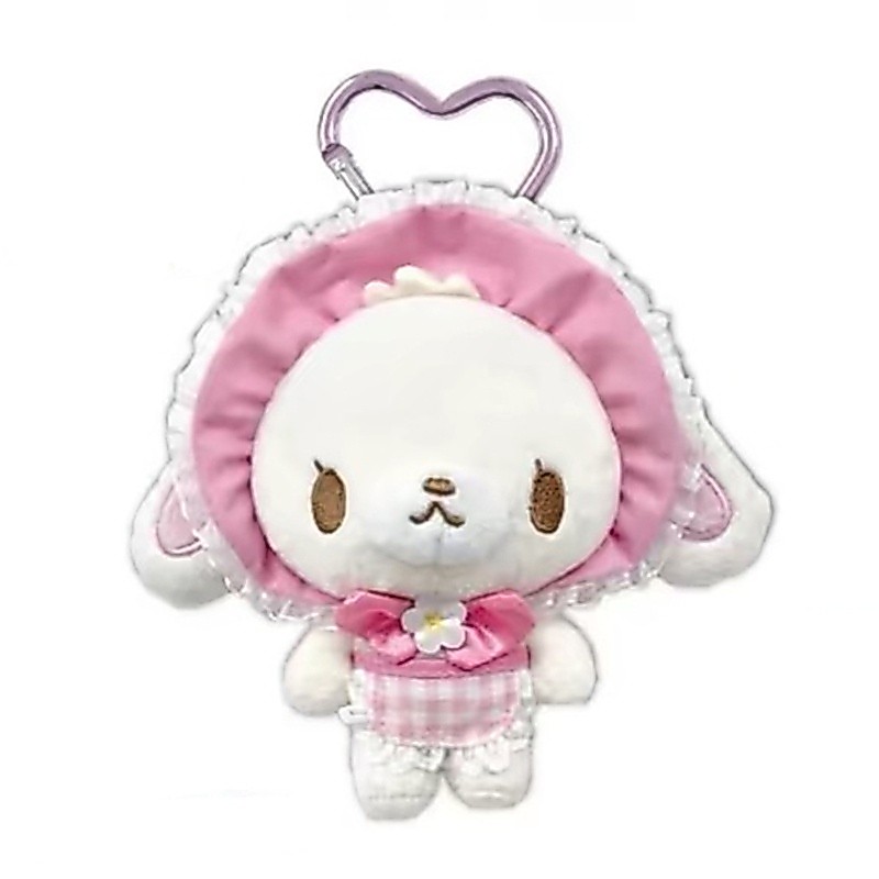 Sugarbunnies Carabiner Mascot ตุ๊กตาพวงกุญแจแม่บ้าน Shirousa กระต่าย Kawaii น่ารักกระเป๋าพวงกุญแจแขวนพวงกุญแจ Charms หญิงของเล่นของขวัญ