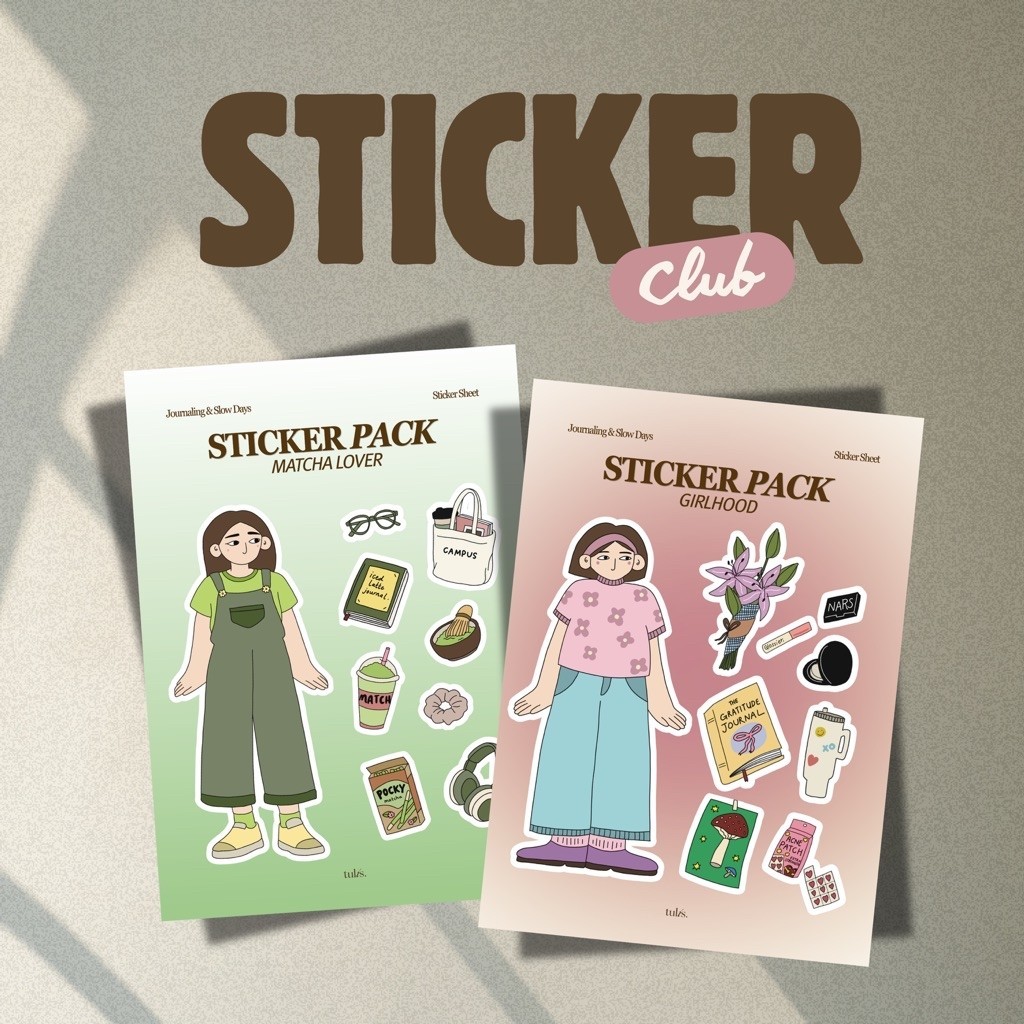 Aesthetic Journal Stickers Vol 02: Girlhood & Matcha Lover