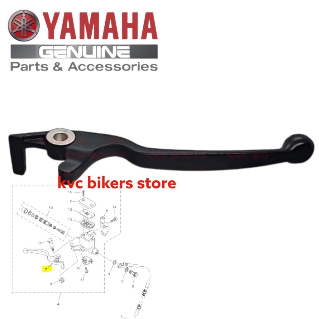 YAMAHA BRAKE LEVER LC135 V1,V2,V3,V4,V5,V6,V7 PART NO:1S9-H3922-01