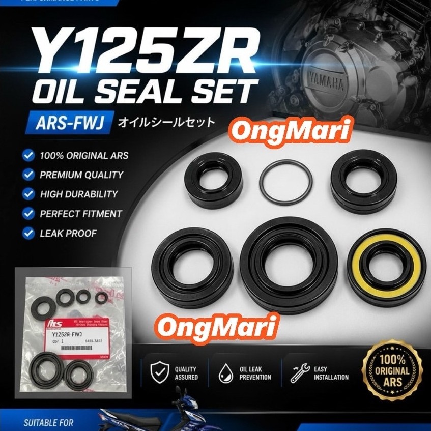 YAMAHA 125 Y125ZR Y125 5BU 5XK ชุดซีลน้ํามัน ENGINE FWJ ENJIN BUSH GETAH ORING OVERHAUL 100% ARS CHO