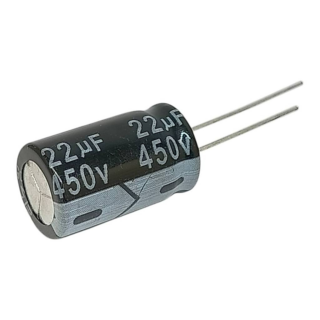 1pcs 22UF 450V 105C   อิเล็กโทรไลท์ คาปาซิเตอร์ ตัวเก็บประจุ capacitor