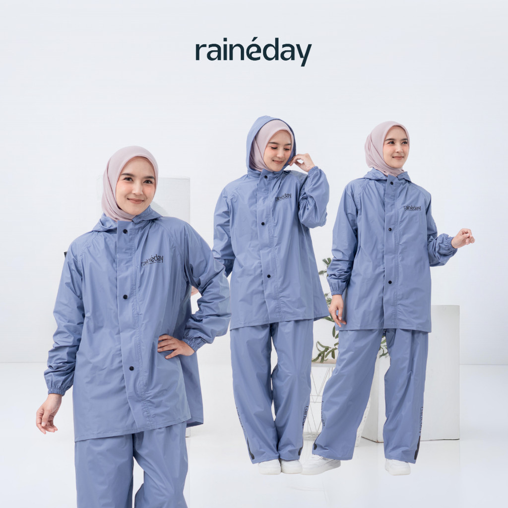 RAINEDAY Baju Hujan Motosikal Aesthetic Rain Coat รถจักรยานยนต์ Jas Hujan มอเตอร์เสื้อกันฝนชุดผู้ใหญ
