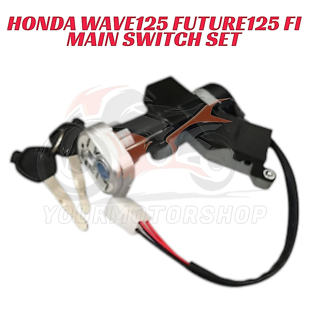 Honda WAVE125 FI WAVE125 FI FUTURE125 FI ชุดสวิทช์หลักชุดกุญแจ Suis Kunci ชุด WAVE125 FI FUTURE FI