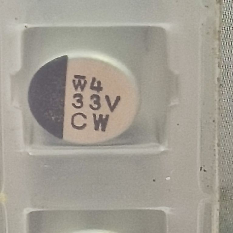 Elko smd 33uf 35v รหัส w4 33v CW