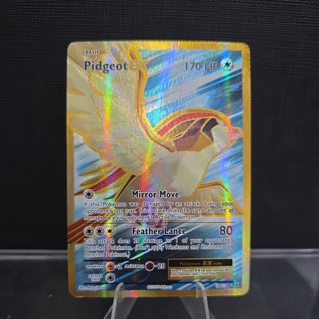 2016 Pidgeot Ex Card (Full Art Holo)