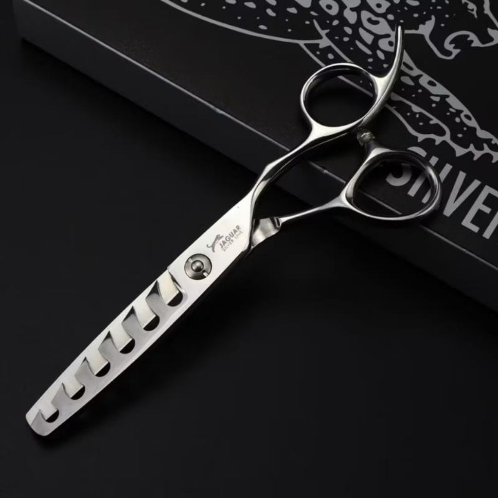 Jaguar Thinning Chunker Scissor กรรไกรตัดผมทําผมมืออาชีพตัดผมและกรรไกรจัดแต่งทรงผม
