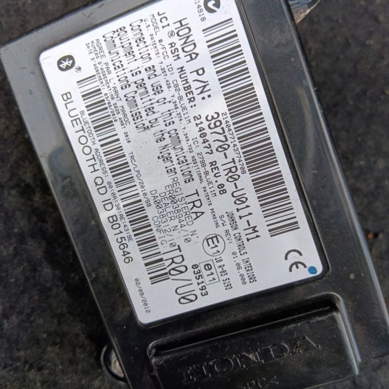 CIVIC FB TRO BLUETOOTH MODULE ใช้แล้วญี่ปุ่น