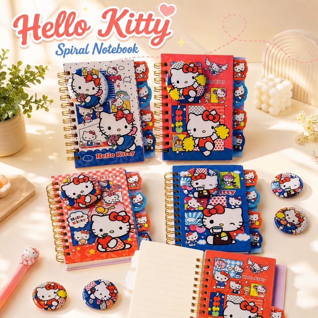 Hello kitty stitch diary memo Book Account Book notepad Book การ์ตูนสาวหัวใจ Sharing Book Pocket