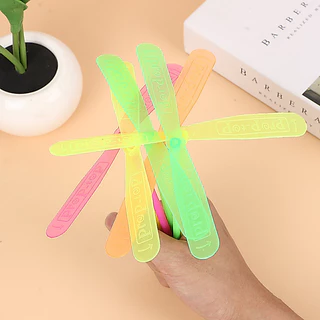 100 ชิ้น แมลงปอ รูปร่างมือ ผลัก ใบพัดบิน กลางแจ้ง กีฬา เกม ของเล่นเด็ก